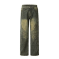 Straight Jeans Yellow Mud Wash Unisex