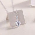 Breeze Dance - A Fashionable And Trendy Necklace Pendant Set With Top-quality Moissanite S925 In Silver And Platinum-plated. It Can Be Tested With A Diamond Pen.
