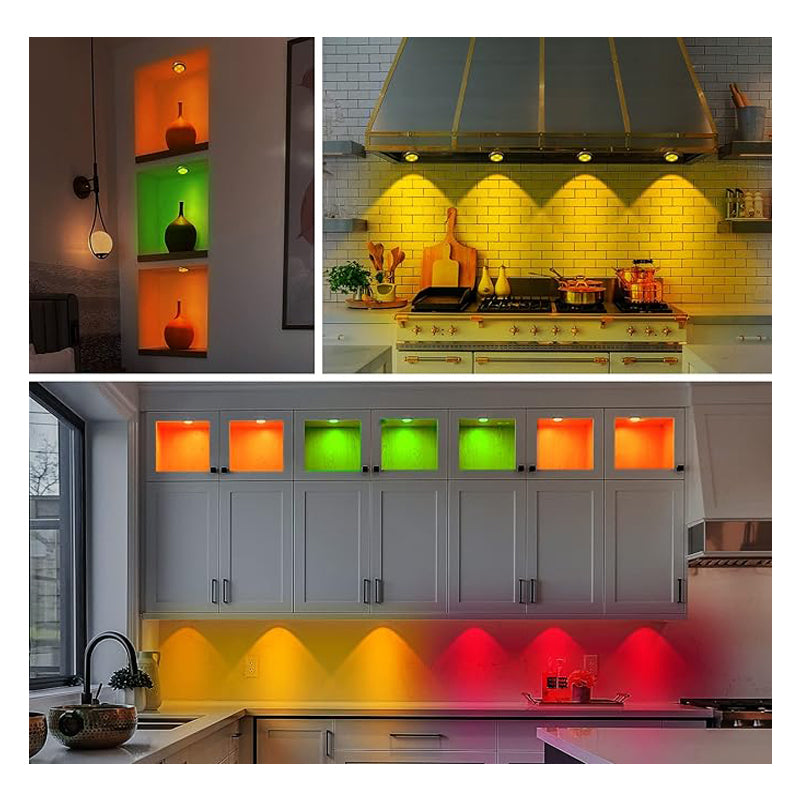 3 Pcs Motion Sensor Lights Indoor, Under Cabinet Light Rechargeable, Wireless LED Closet Lights